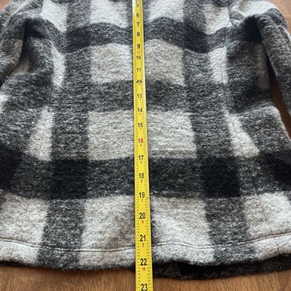 Banana Republic Heritage Womens Size 6 Black Gray Wool Blend Jacket Long Sleeve - Picture 7 of 11